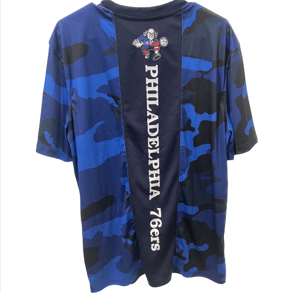 Large NBA Camouflage Seventy Sixers Shirt - Picture 2 of 4
